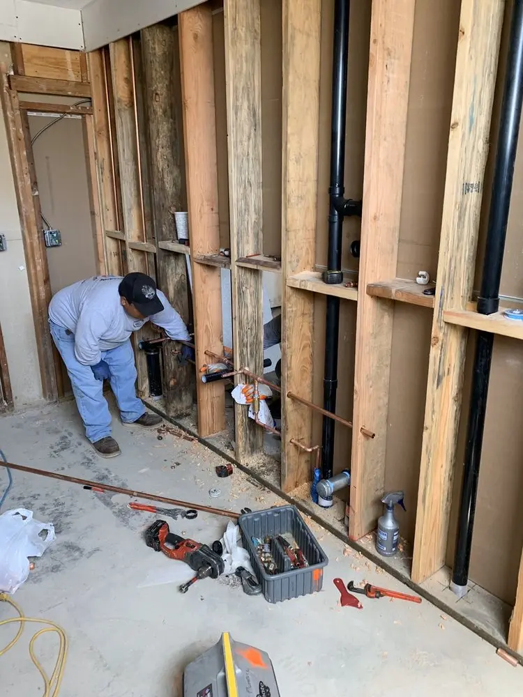 Commercial rough-in plumbing for Water Heater Replacement in Idylwood